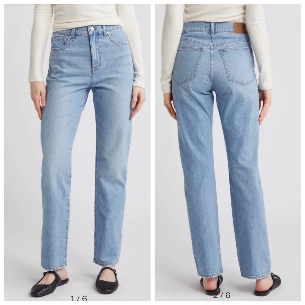 Madewell Light Blue The ‘90s Straight Jeans 32P NWT (36x26)